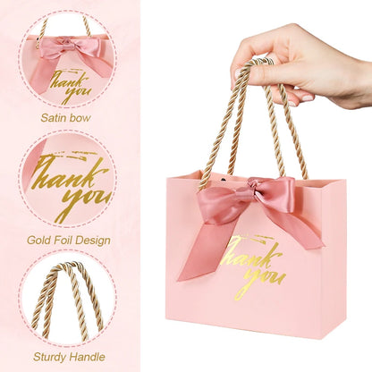 Thank You Gift Bags Reusable Paper Party Bags