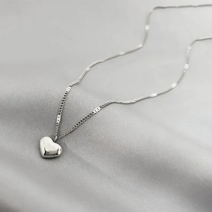 Cross-border Couple Cavicle Chain Geometric Heart