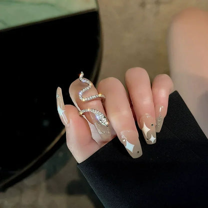 Women Gothic Open Snake Ring Adjustable Animal Ring