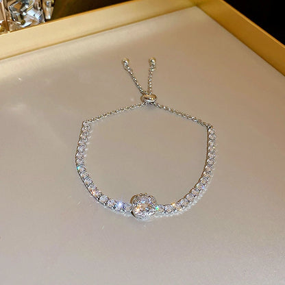 New Luxury Gold Zircon Bracelet for Women Elegant