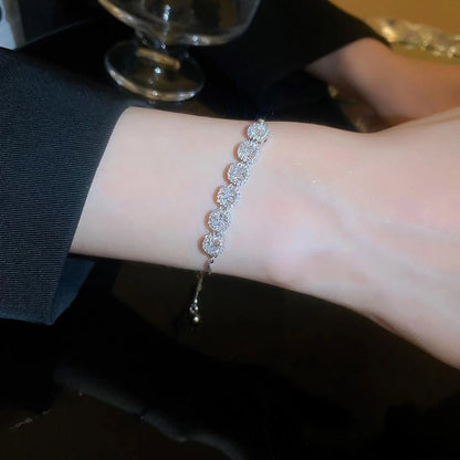 New Luxury Gold Zircon Bracelet for Women Elegant