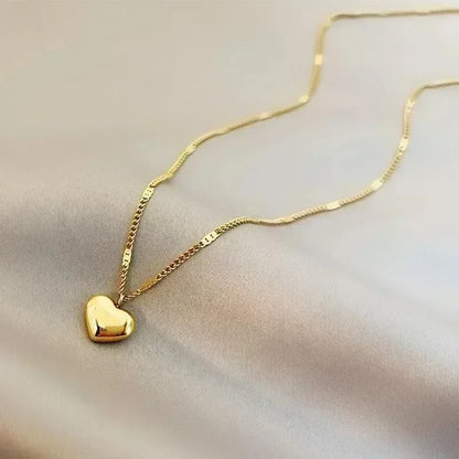 Cross-border Couple Cavicle Chain Geometric Heart
