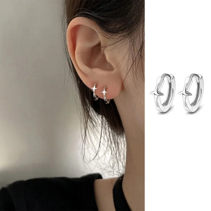 VENTFILLE Sterling Silver Star Earring for Women Girl Personal
