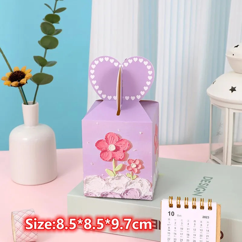 Christmas Square Box Christmas Party Favors Gift Boxs