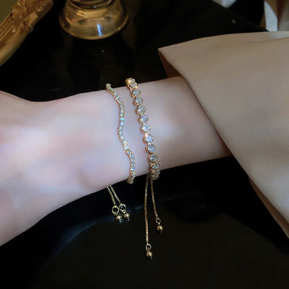 Wave Geometry Adjustable Bracelet Bangle Luxury Fashion