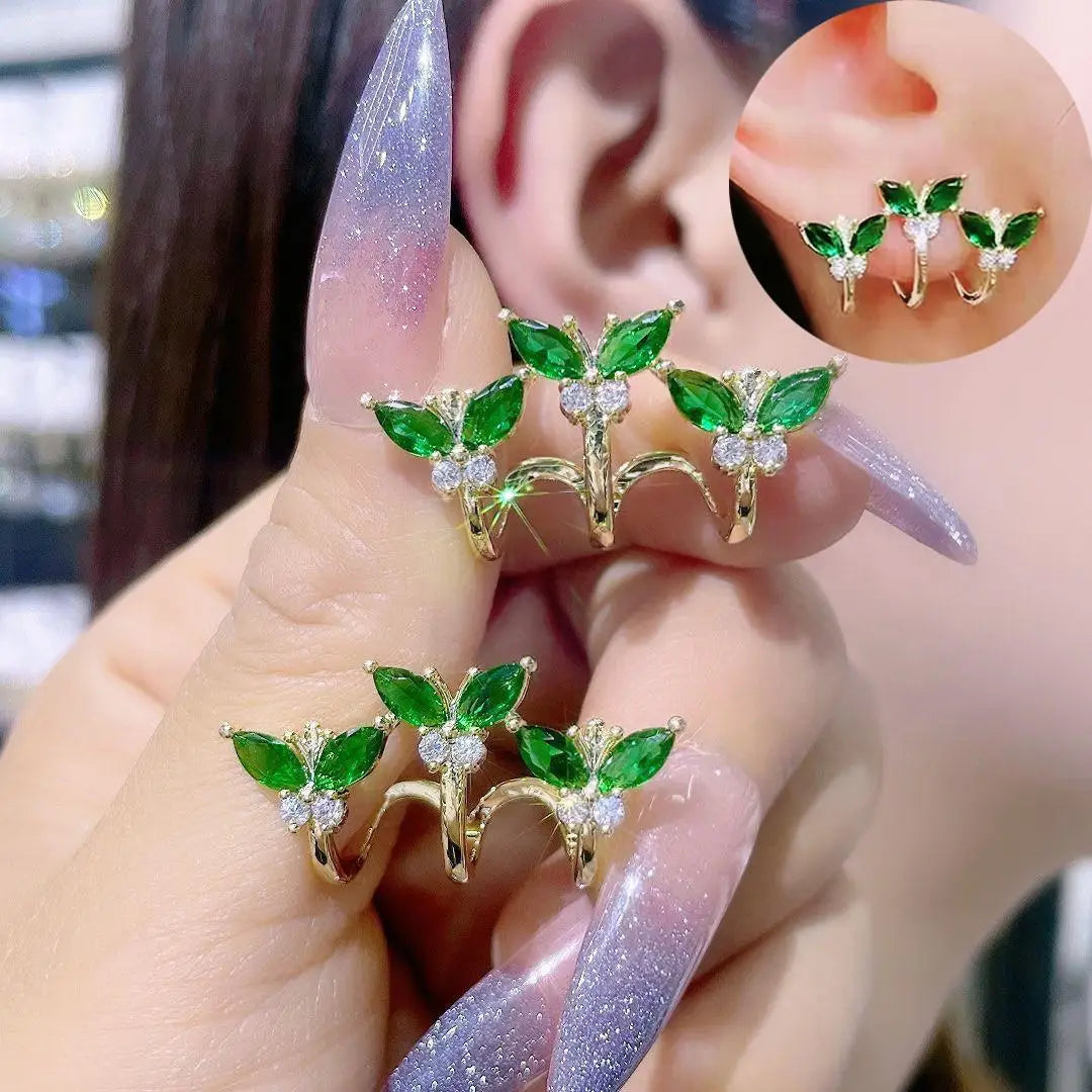 Korean Vintage Pearl Crystal Earrings For Women Jewelry
