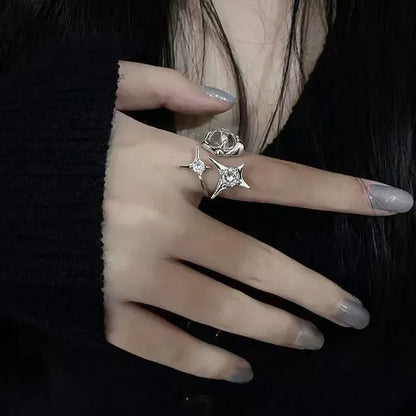 Women Gothic Open Snake Ring Adjustable Animal Ring
