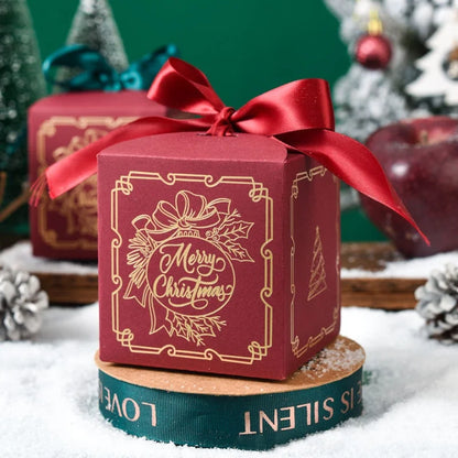 Christmas Square Box Christmas Party Favors Gift Boxs