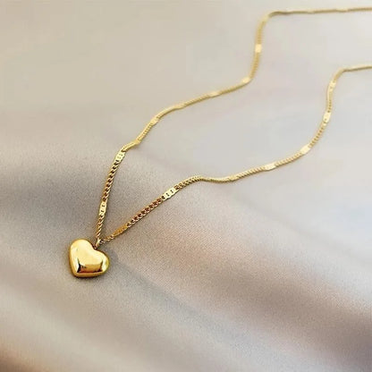Cross-border Couple Cavicle Chain Geometric Heart