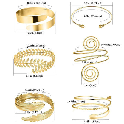 FTCY Upper Arm Bracelet for Women Silver Gold Color