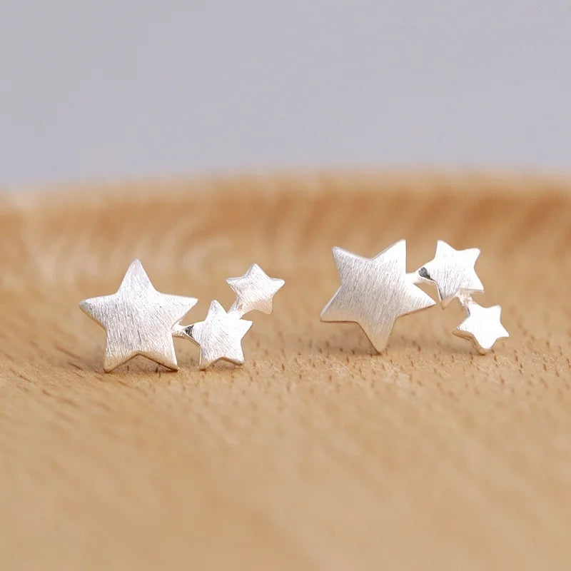 VENTFILLE Sterling Silver Star Earring for Women Girl Personal