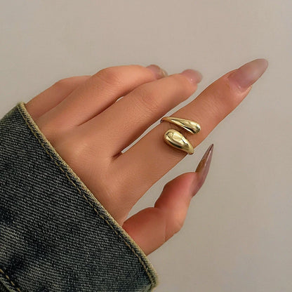 Women Gothic Open Snake Ring Adjustable Animal Ring