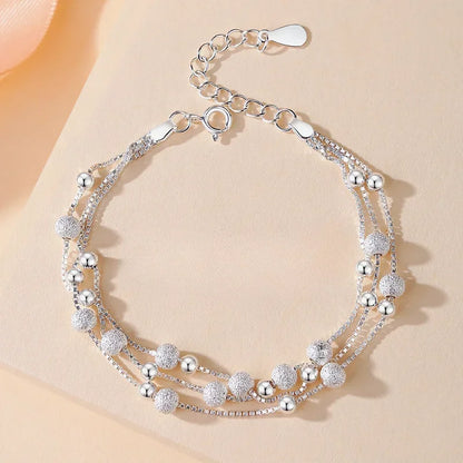 Sterling Silver Bracelet Partial Pearls Knots Bracelets